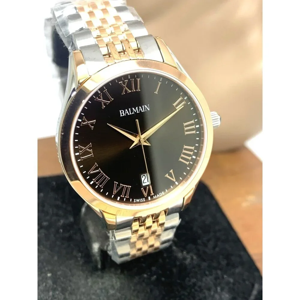 Balmain Women's Watch B43183152 Classic R Swiss Quartz Brown Dial Two Tone 34mm